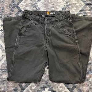 Men's Carhartt Relaxed Fit Canvas Work Pants Carpenter Utility Sz 28x32